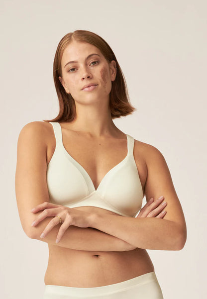 Сутиен с оформени чаши без банели NATURANA 5119 - екрю