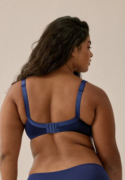 Сутиен с оформени чаши без банели NATURANA 5119 - тъмносин