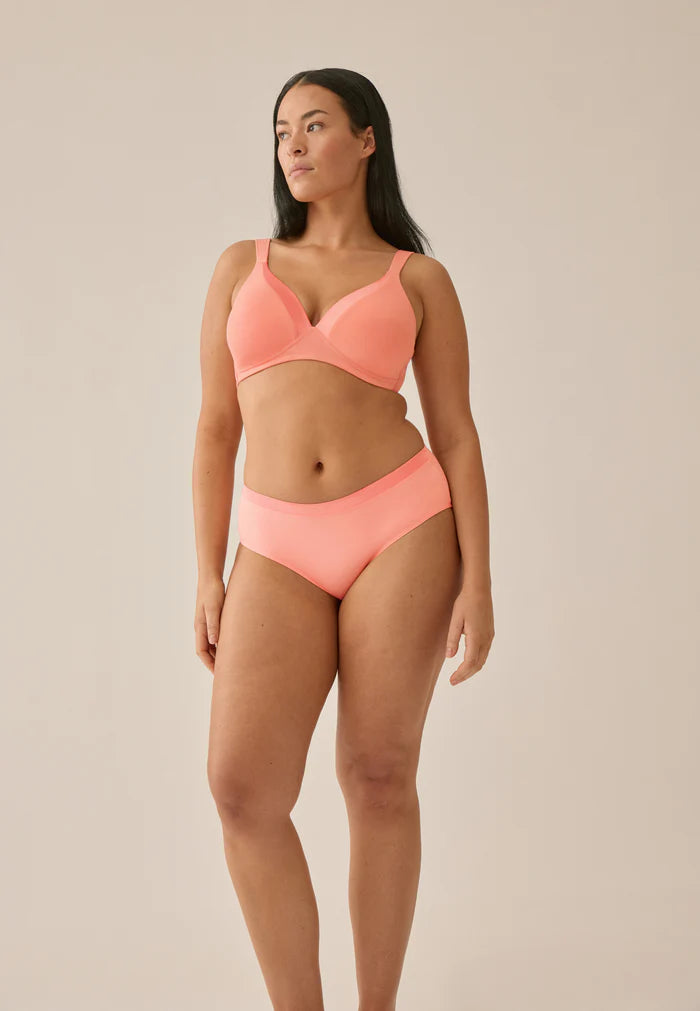 Сутиен с оформени чаши без банели NATURANA 5119 - праскова