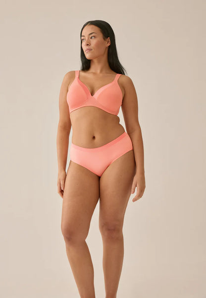 Сутиен с оформени чаши без банели NATURANA 5119 - праскова