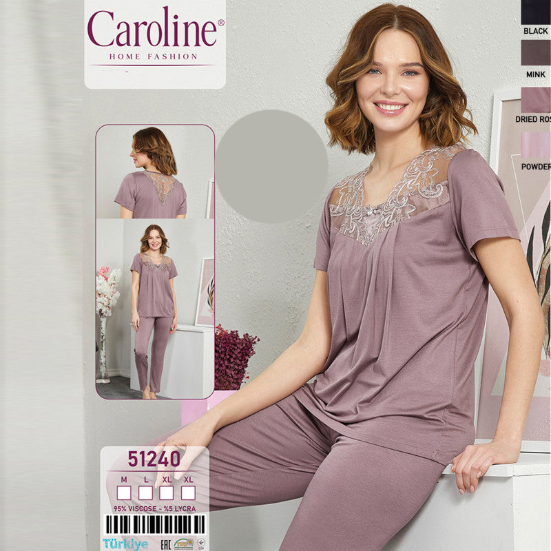 Дамска пижама от туника и панталон CE-51240