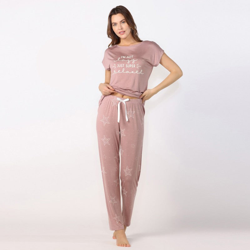 Комплект домашно облекло с къс ръкав CE-51325