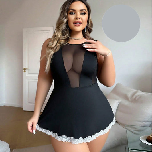 Babydoll макси нощница AA-52034