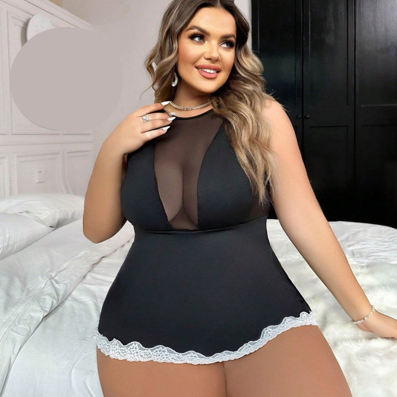 Babydoll макси нощница AA-52034