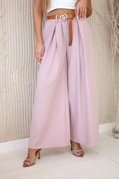 Широк панталон с колан ART52159