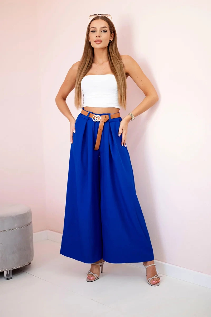 Широк панталон с колан ART52159