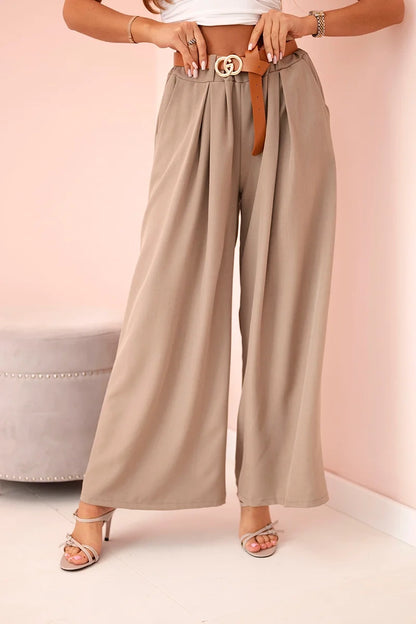 Широк панталон с колан ART52159