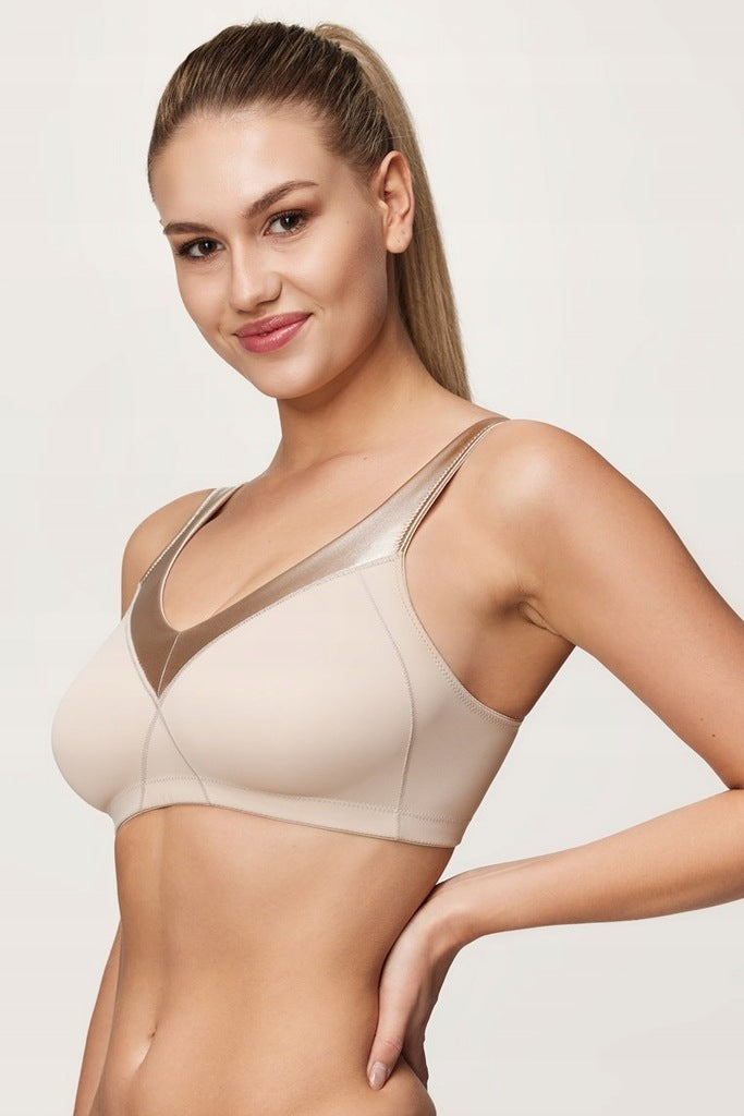 Сутиен с меки чаши без банели NATURANA 5327