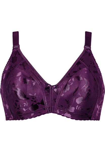 Сутиен с меки чаши без банели NATURANA 5363 - лилаво
