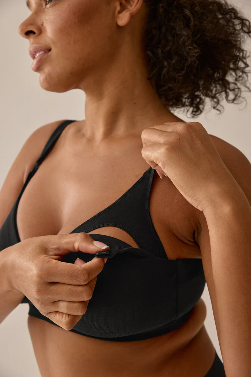 Памучен сутиен за кърмене без банели Naturana 5389