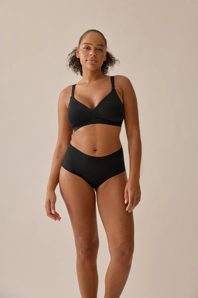 Памучен сутиен за кърмене без банели Naturana 5389