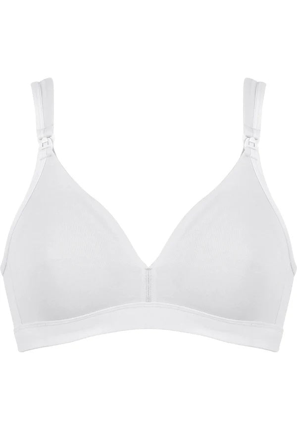 Памучен сутиен за кърмене без банели Naturana 5389