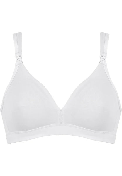 Памучен сутиен за кърмене без банели Naturana 5389