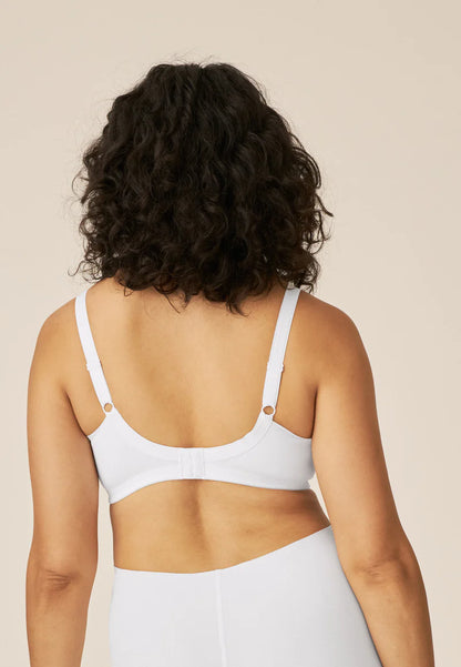 Сутиен с подплатени чаши без банели NATURANA 5632 - бяло