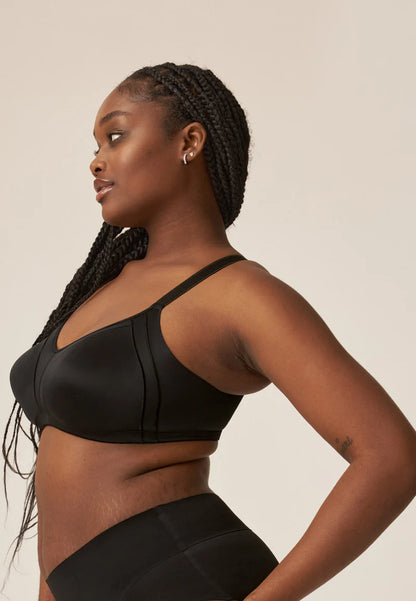 Сутиен с подплатени чаши без банели NATURANA 5632 - черно