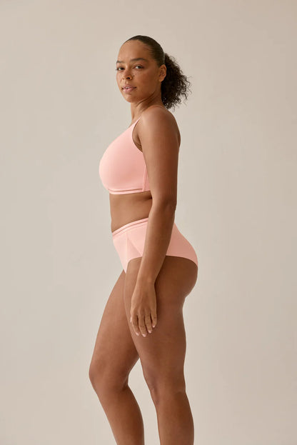 Сутиен с меки чаши без банели NATURANA 5658- розово