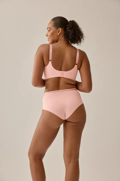 Сутиен с меки чаши без банели NATURANA 5658- розово