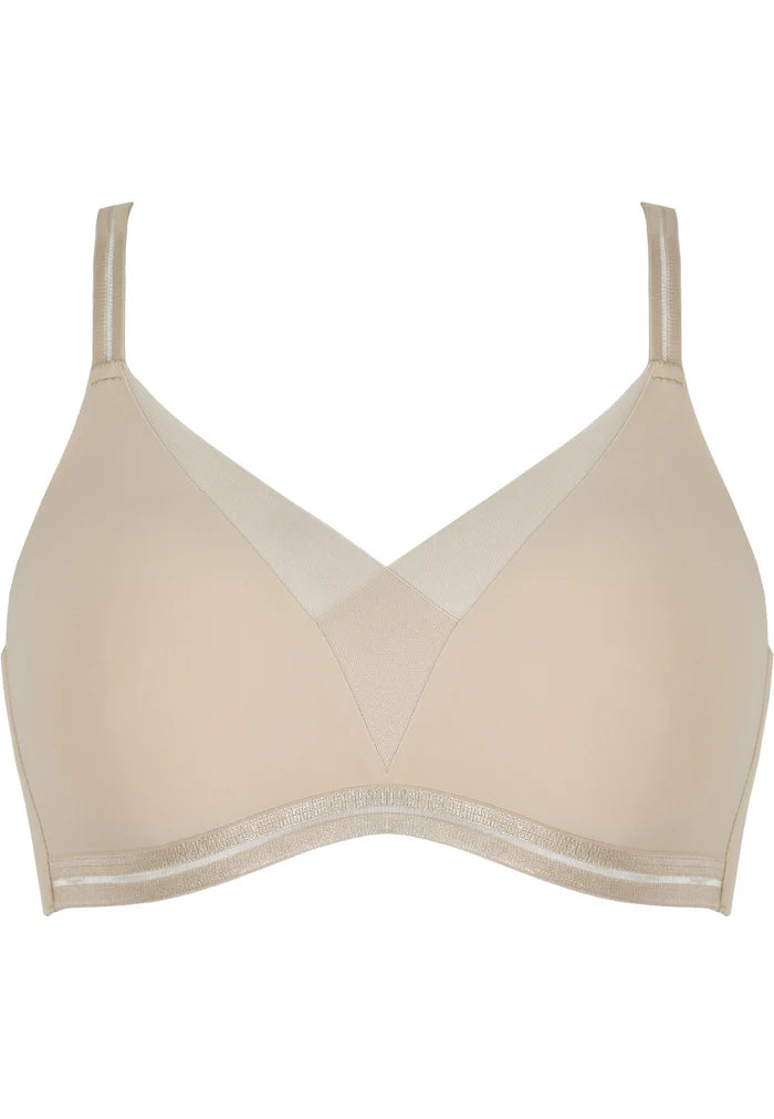 Сутиен с меки чаши без банели NATURANA 5658 - телесен