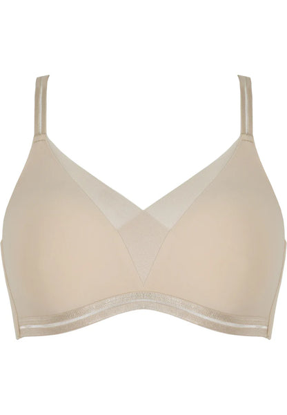 Сутиен с меки чаши без банели NATURANA 5658 - телесен