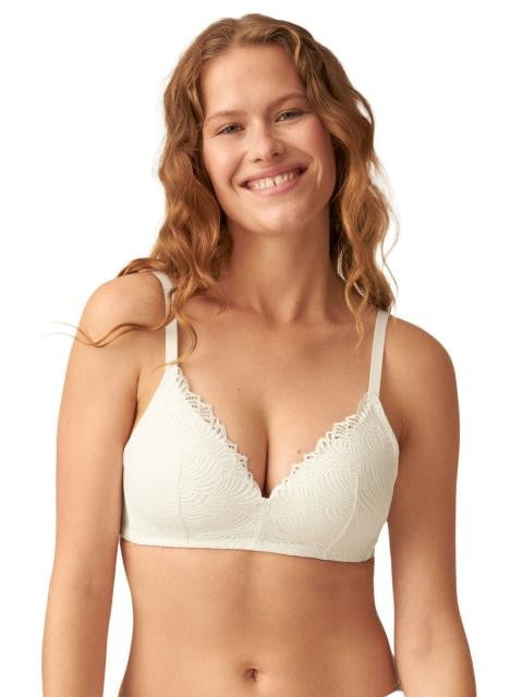 Дантелен сутиен без банели с оформена чаша NATURANA 5674