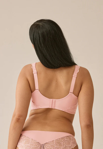 Сутиен с оформени чаши без банели NATURANA 5675 - бледо розов