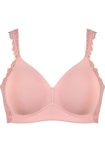 Сутиен с оформени чаши без банели NATURANA 5675 - бледо розов