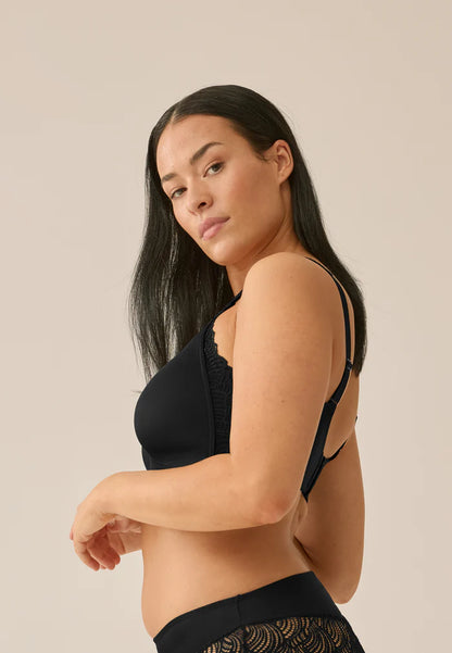 Сутиен с оформени чаши без банели NATURANA 5675 - черно