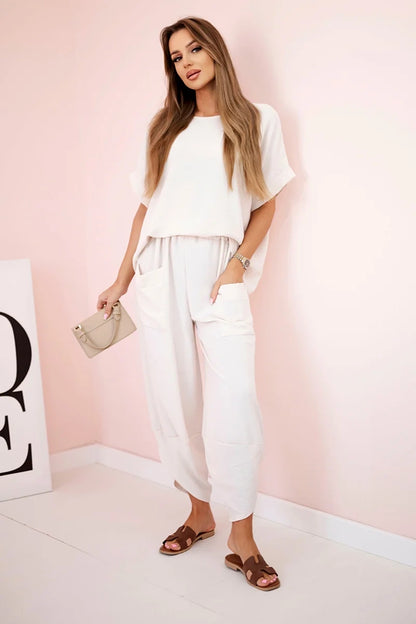 Комплект блуза от вискоза с панталон ART5920