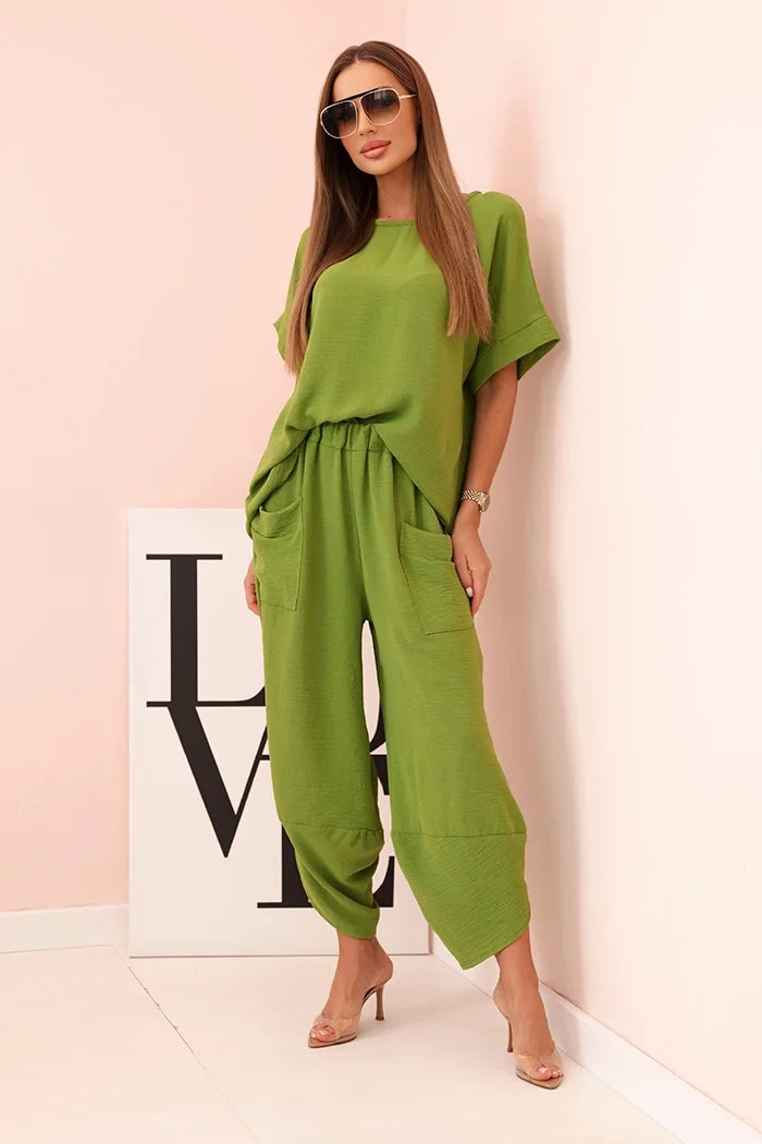 Комплект блуза от вискоза с панталон ART5920