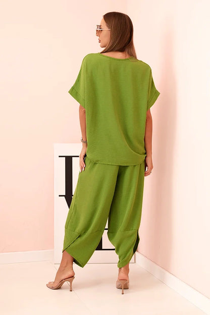 Комплект блуза от вискоза с панталон ART5920