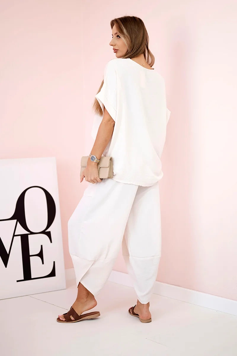 Комплект блуза от вискоза с панталон ART5920