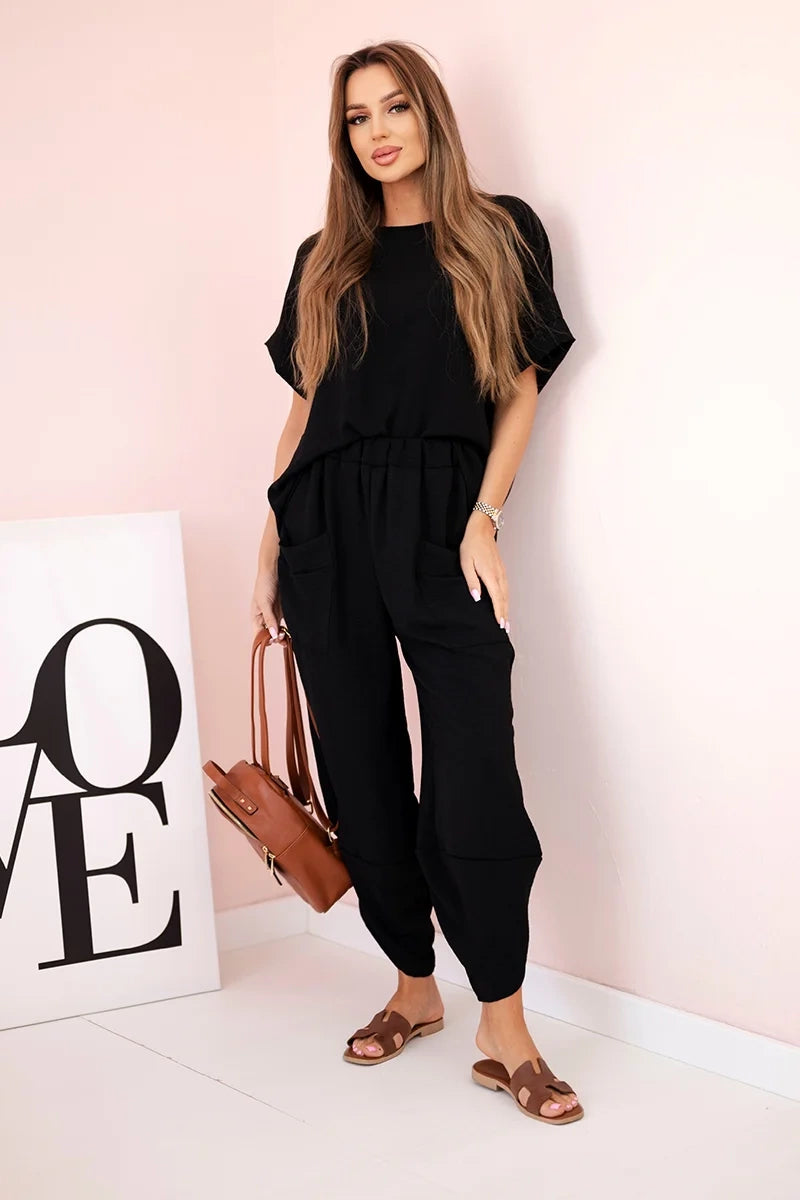 Комплект блуза от вискоза с панталон ART5920