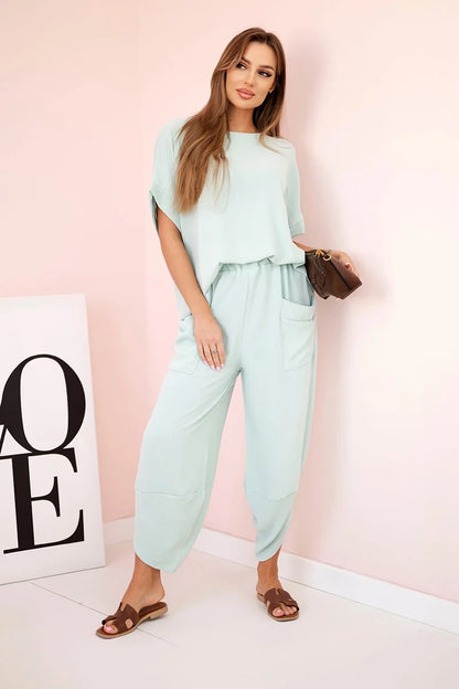 Комплект блуза от вискоза с панталон ART5920