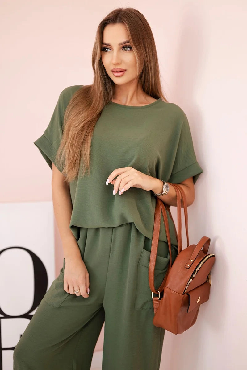 Комплект блуза от вискоза с панталон ART5920