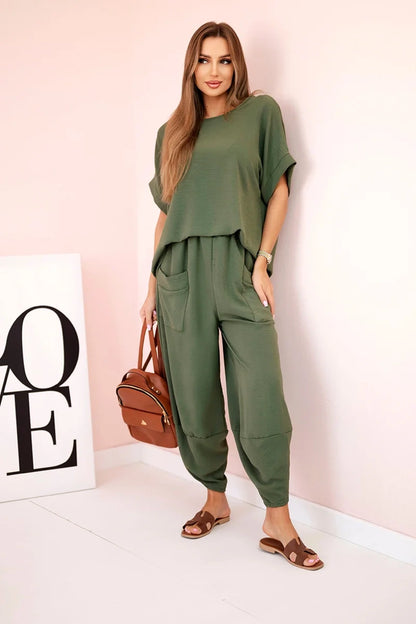 Комплект блуза от вискоза с панталон ART5920