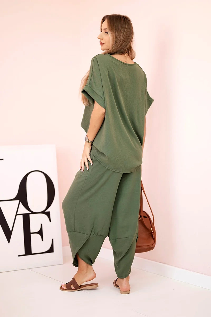 Комплект блуза от вискоза с панталон ART5920