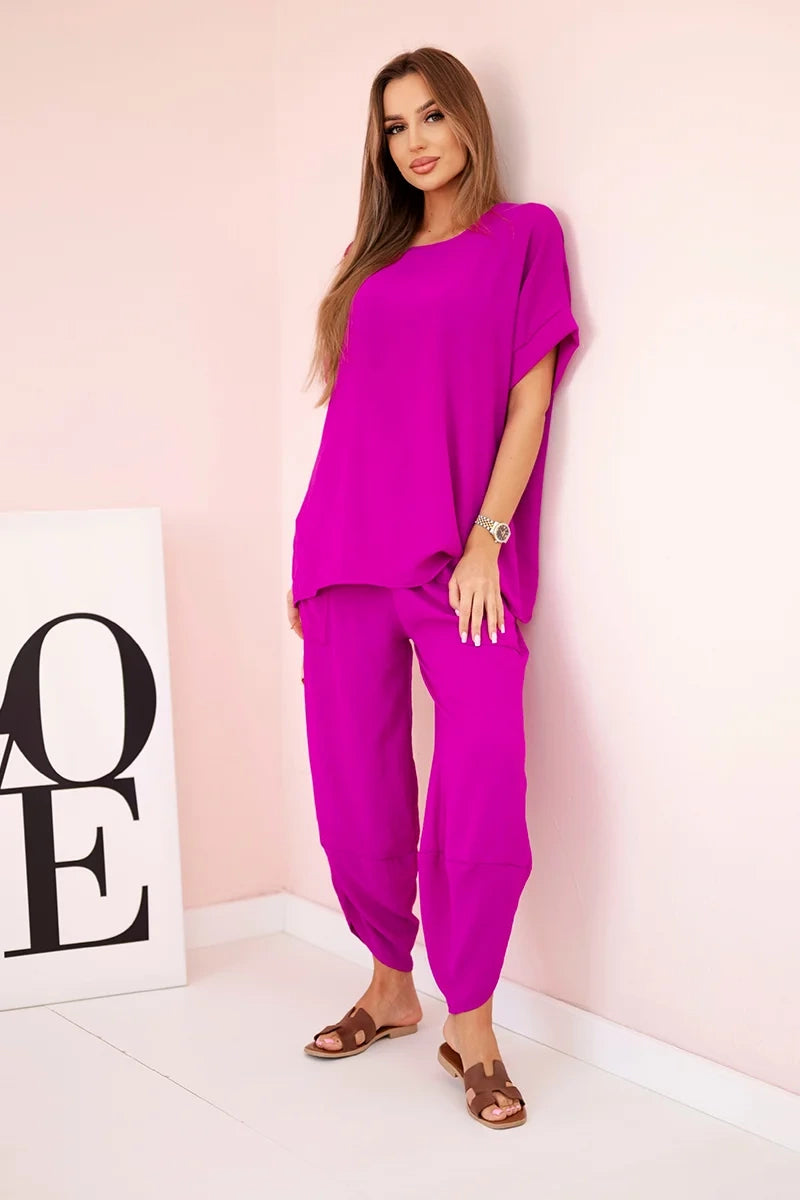 Комплект блуза от вискоза с панталон ART5920