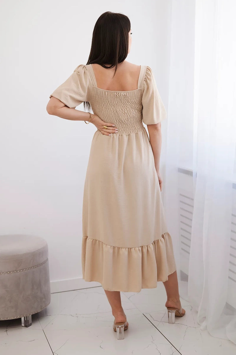 Рокля с плисирано деколте 5952