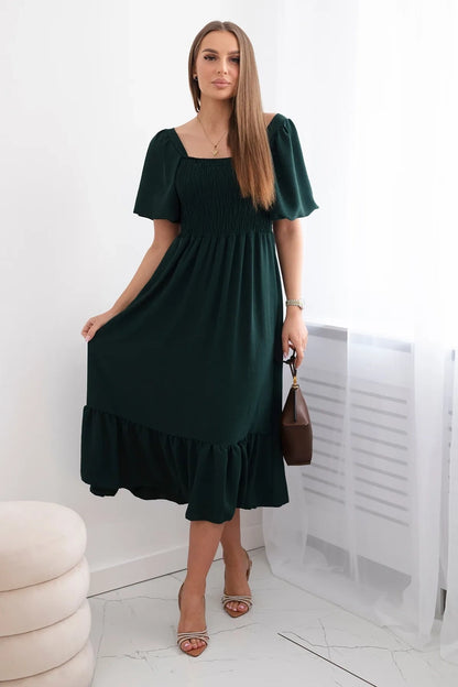 Рокля с плисирано деколте 5952