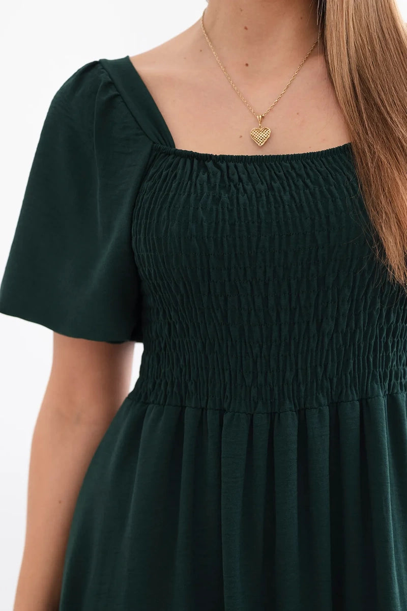 Рокля с плисирано деколте 5952