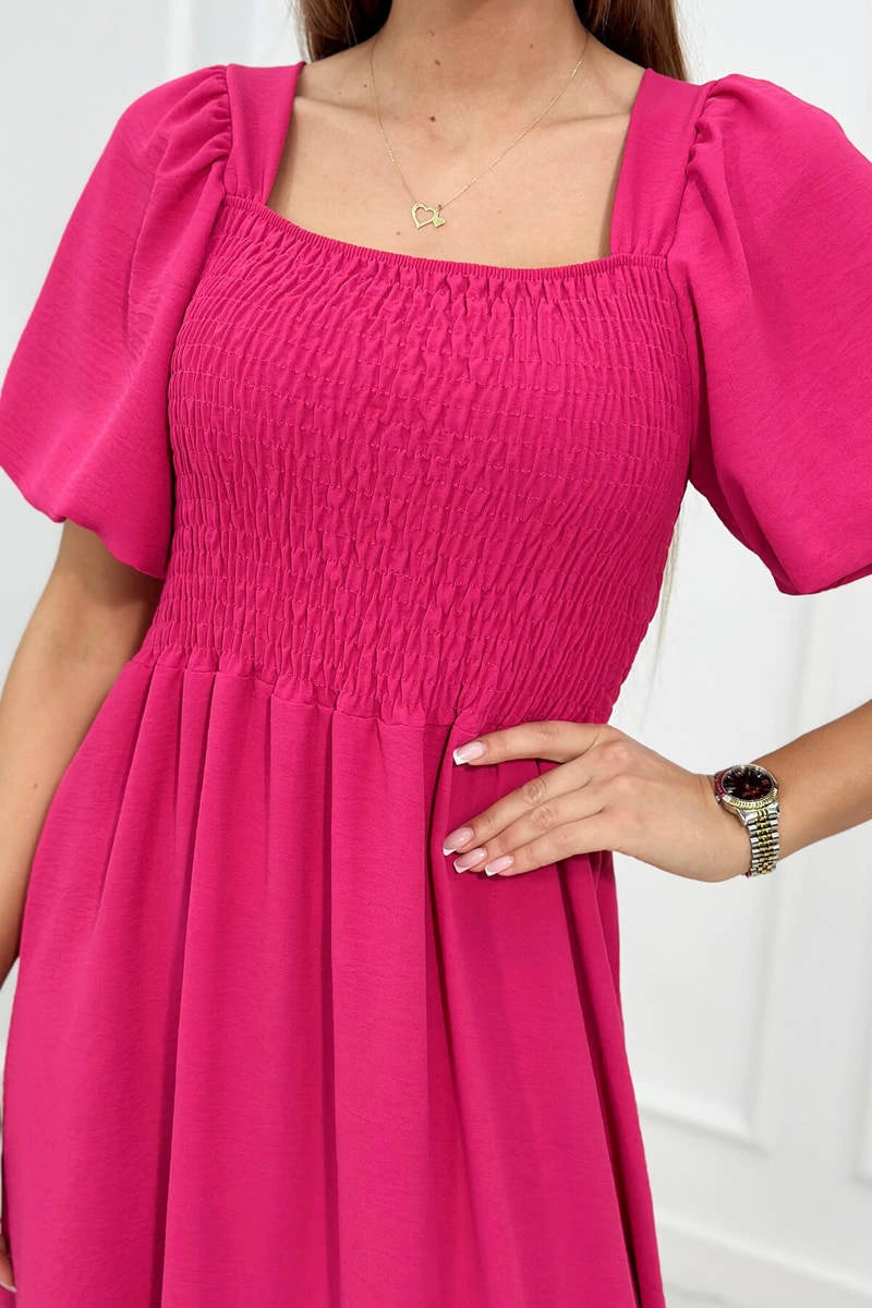 Рокля с плисирано деколте 5952