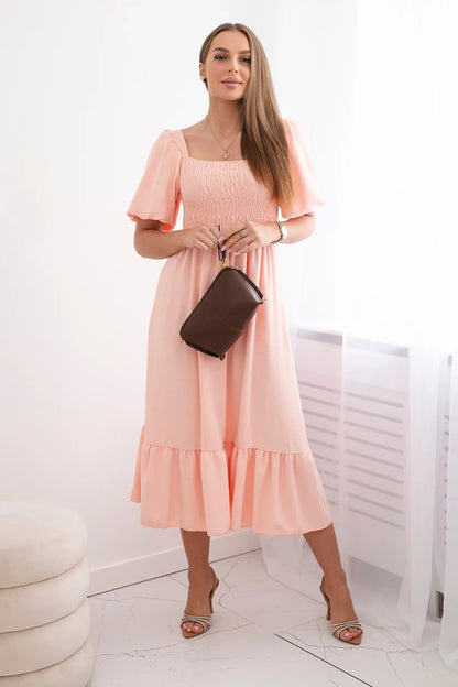 Рокля с плисирано деколте 5952