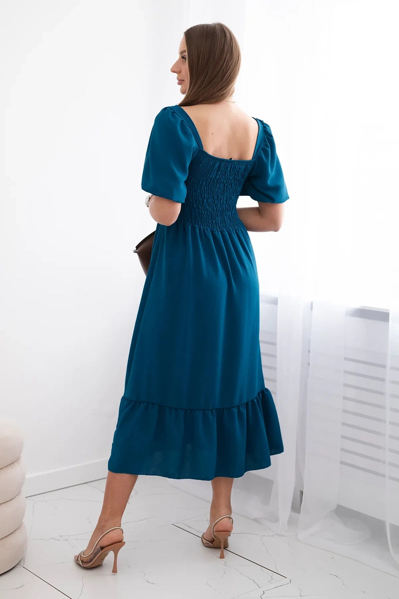 Рокля с плисирано деколте 5952