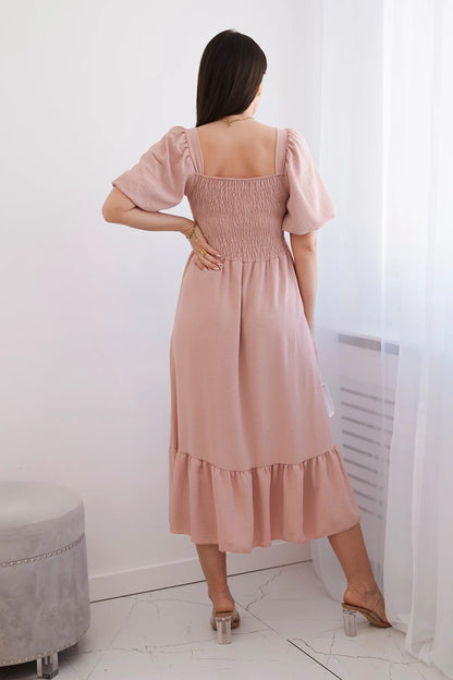 Рокля с плисирано деколте 5952