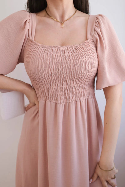 Рокля с плисирано деколте 5952