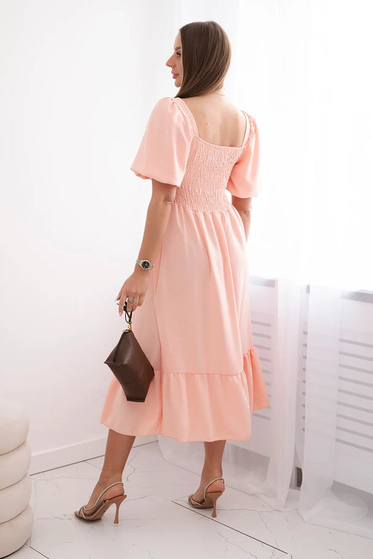 Рокля с плисирано деколте 5952