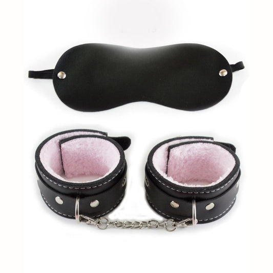 Харнес комплект с белезници и маска LT-6015