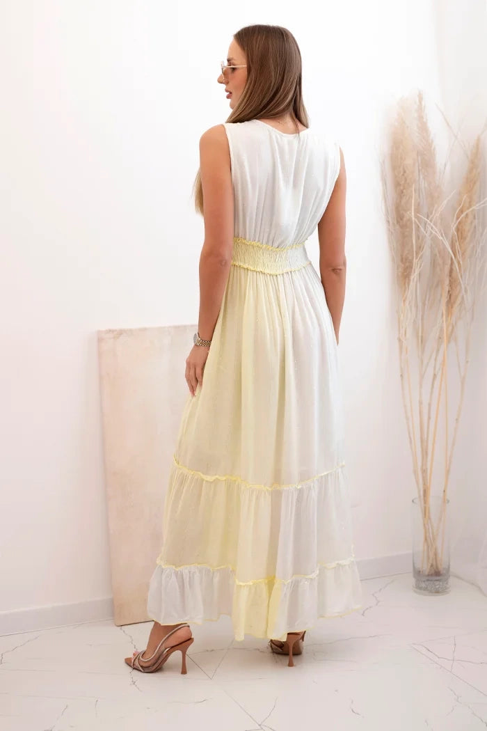 Дамска вискозна рокля с пайети 6122