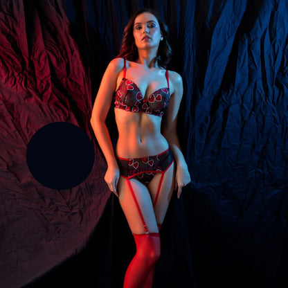 Секси дантелен комплект A-6412