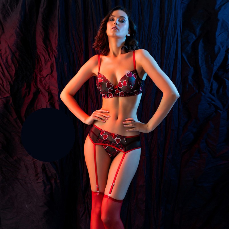 Секси дантелен комплект A-6412